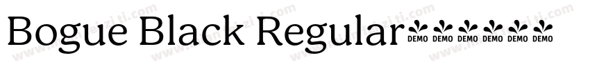 Bogue Black Regular字体转换